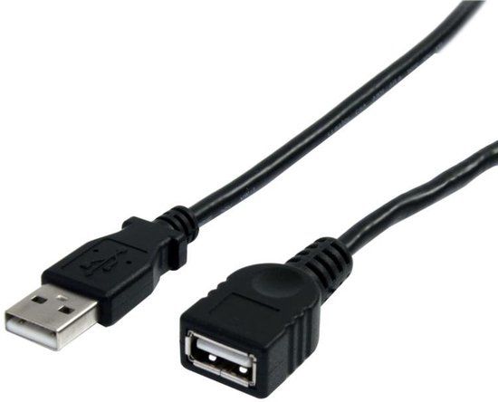 StarTech USB Verlengkabel A naar A - 3 m - Zwart