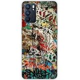 Oppo Bedrukt siliconen hoesje compatibel met Oppo Reno 6 5G Graffiti 1