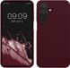 kwmobile hoesje geschikt voor Samsung Galaxy A27 5G - Hoesje met siliconen coating - Smartphone case in bordeaux-violet