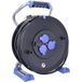 AS Schwabe 823624 FR Enrouleur de câble 40 m noir Prise mâle + contact de protection
