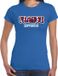 Bellatio Decorations Blauw France fan t-shirt voor dames - France supporter - Frankrijk supporter - EK/ WK shirt / outfit XL