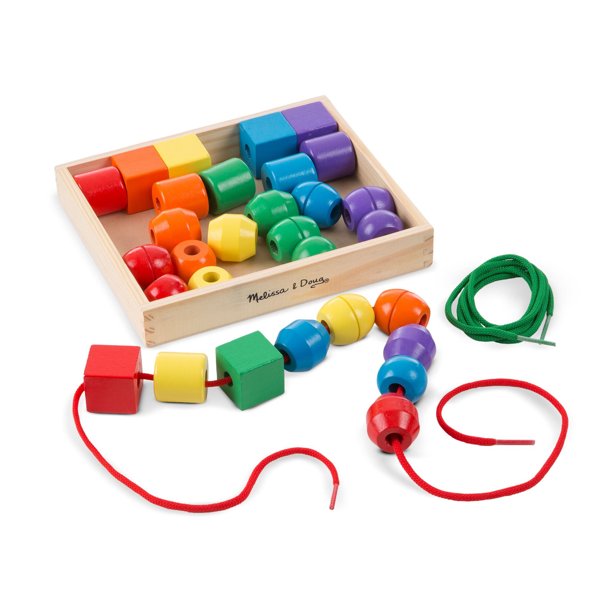 Melissa & Doug Grote Houten Rijgkralen