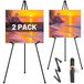 Elzusha - Set van 2 Easels Opvouwbare Metaal voor Kunst en Presentaties