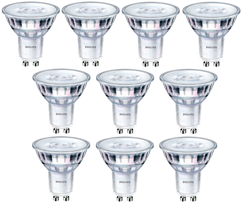 Philips LED GU10 4-35W 2700K 36D Dimbaar 250lm - 10 stuks