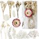 BeiJingLiangPinJiaZuoKeJiWenHuaFaZhanYouXianGongSi Fleurs et feuilles séchées naturelles pour décoration DIY