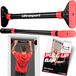 Ultrasport Optrekstang, deurrek, verstelbaar van 66,5 cm tot 93 cm, zonder schroeven te monteren, antislip, veilige grip, schuimrubberen handgrepen