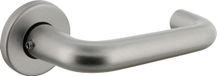 Intersteel Deurkruk Rond met rond rozet ø50x7 mm aluminium