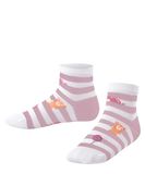FALKE Striped Jellies kort gedessineerd katoen Korte sokken kinderen wit - maat 35-38