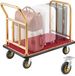 VEVOR Roestvrijstalen Hotelbagagetrolley, Goudkleurig
