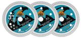 Lame de scie diamantée de 75 mm pour céramique, avec segments à bord turbo