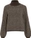 Vila Trui Vilory High Neck L/s Knit Top - Noo 14094181 Coffee Bean/eggnog Mel Dames Maat - XS