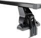 Menabo Omega Coffre de toit - Hyundai Genesis (HD), 4 portes, 2015-2016 - Noir - Acier - Longueur 130 cm