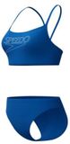 Speedo Endurance Logo Thin Strap 2 Piece Dames Bikini Blauw/Wit - Maat 40