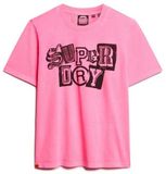 Superdry Punk Poster Relaxed T-shirt Dames T-shirts