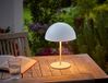 Northpoint Metalen tafellamp LED Paddenstoel Wit 28 cm Aanraakschakelaar