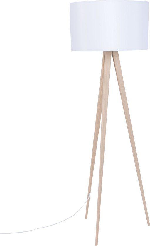 Zuiver Tripod Vloerlamp - Wit - Metaal - E27