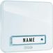 m-e modern-electronics KTA-1 W Belplaat Met naambord 1-voudig Wit