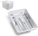Plasticforte Bestekbak - 6-vaks - wit - 40 x 30 x 7 cm
