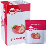 SunLeaf - Zwarte thee - Aardbei - 4 x 25 zakjes