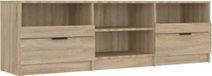 vidaXL meuble TV 150x33,5x45 cm bois de chêne sonoma traité