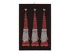 Ekelund Linneväveri Torchon Longs Pères Noël 48 x 70cm Rouge
