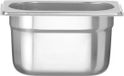 HENDI Gastronormbak – roestvast staal – 1 liter – 100 mm hoog – stapelbaar