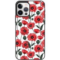 Apple iPhone 12 Fleurs de pavot Verstevigd hoesje met sublimatie bedrukking