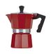 Barazzoni Koffiemaker voor 3 kopjes, aluminium, rood, 8,7 x 15,1 x 15,7 cm