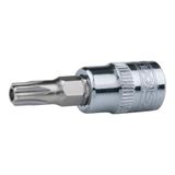 KS Tools 918.1472 1/4" CHROMEplus Bit-dopsleutel Torx, met boring, TB20