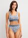 CALIDA Dames Slips Blauwgrijs/Wit Dierenprint Katoen/Elastaan M