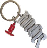 Rock Off My Chemical Romance - MCR Logo Candle Charm Sleutelhanger - Zilverkleurig