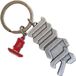 Rock Off My Chemical Romance - MCR Logo Candle Charm Sleutelhanger - Zilverkleurig