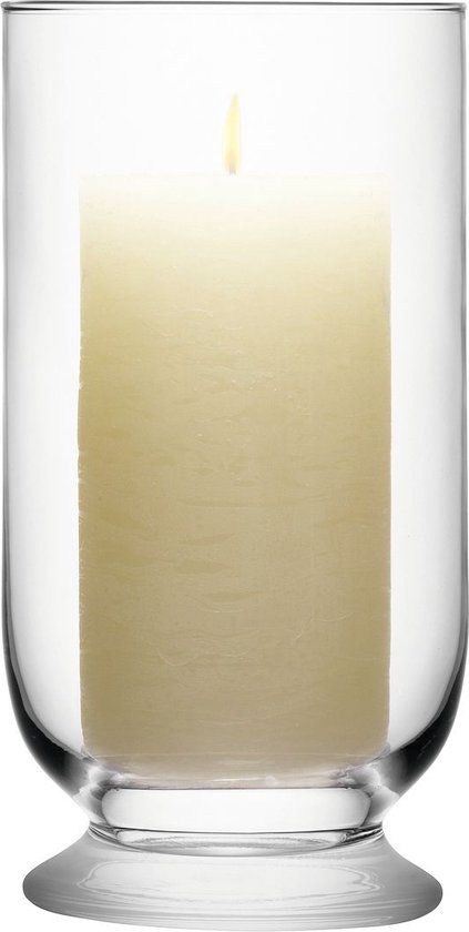 LSA Terrace Windlicht - H 23 cm - Transparant Glas
