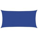 vidaXL Zonnezeil 160 g/m² rechthoekig 4x7 m HDPE blauw
