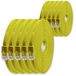 1aTTack.de 0,5 m - Geel - 10 stuks - Cat.6 platte netwerkkabel Cat6 platte kabel ultra platte Cat.6 patchkabel 1000 Mbit/s Gigabit LAN (RJ45) platte slanke micro