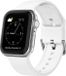 By Qubix - Soft siliconen bandje met gespsluiting - Wit - Geschikt voor Apple Watch 38mm / 40mm / 41mm / 42mm