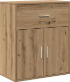 vidaXL Dressoir Artisan Eiken Bewerkt Hout 60 x 31 x 70 cm