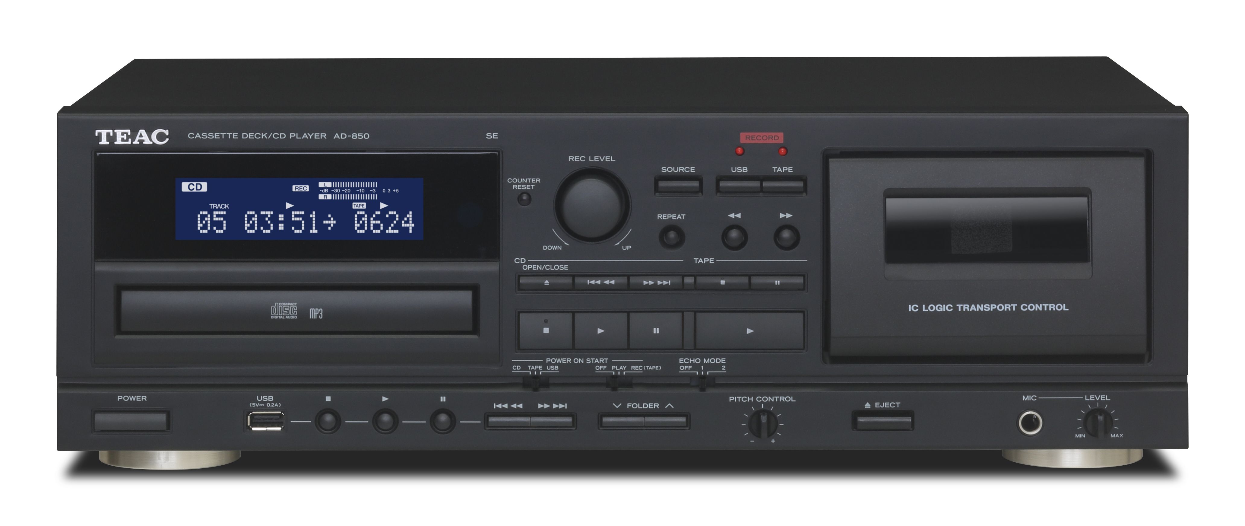 TEAC AD-850-SE/B Personal CD Player - Black