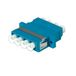 VALUE LC quadruple OS2 fiber optic adapter