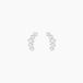 Elinore Boucles d'oreilles Puces Argent Blanc Oxyde de Zirconium