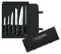 Uniblock set de 5 couteaux, acier inoxydable, noir, 20 cm