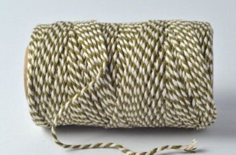 EVERLASTO 100m - Original 'Beautiful Bakers Twine' (2mm ca) (Olijfgroen)