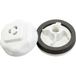 Hammond Electronics Gatenplug Polycarbonaat Lichtgrijs (Ø x h) 28 mm x 12 mm 1 stuk(s)