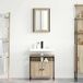 Maison Exclusive - Ensemble de mobilier de salle de bain avec étagère 2 pcs Marron