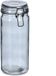 Zeller Voorraadpotten/bewaarpotten - 1L - glas - met beugelsluiting - D10 x H20 cm