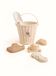 Mrs Ertha - Ensemble de jeu en silicone bateau dénudé - Beige