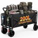 Merkloos Opvouwbare Bolderkar voor Transport, 150 Liter