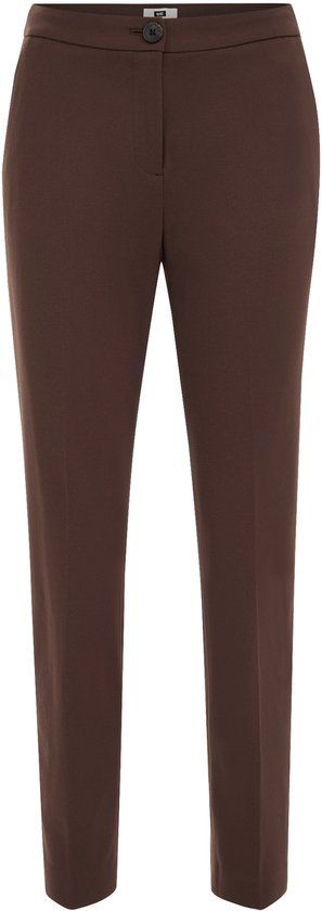 WE Fashion Dames slim fit pantalon met stretch