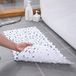 Tapis de douche antidérapant rectangulaire antidérapant en galets avec ventouse, baignoire ou tapis de douche antifongique (blanc, 100×40 cm)