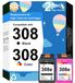 HP 308XL Cartouches d'encre Multipack pour HP Envy 6120 (1 noir, 1 couleur)